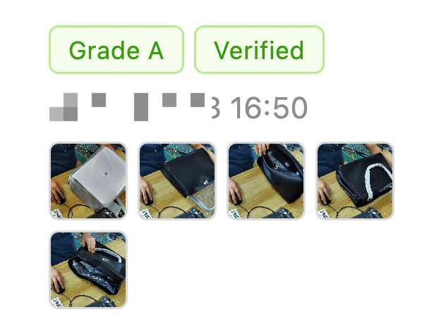 Inspection Case 01: ZQ quality inspection photo record with a product quality score
