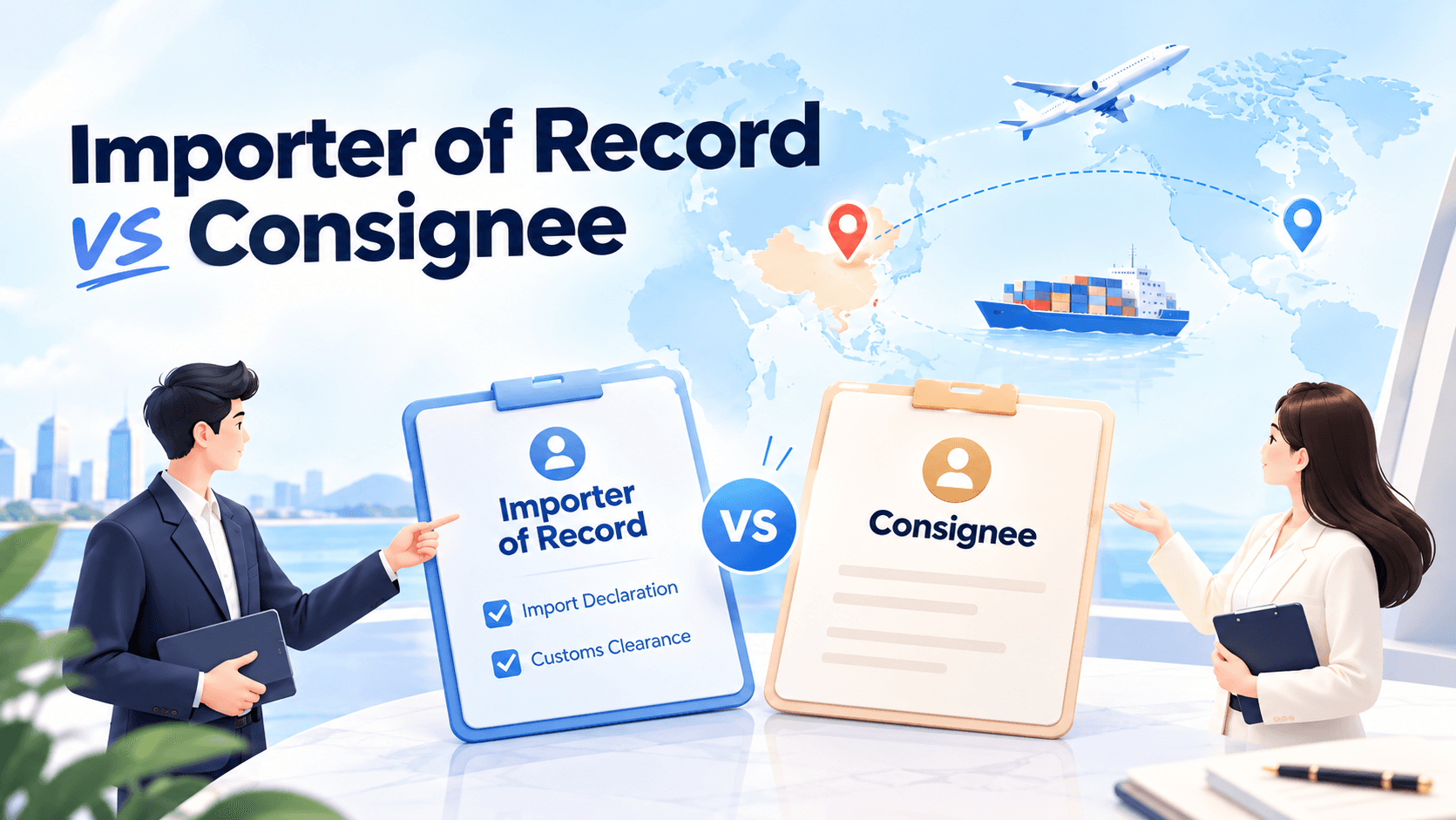 Importer of Record and consignee roles in international shipping