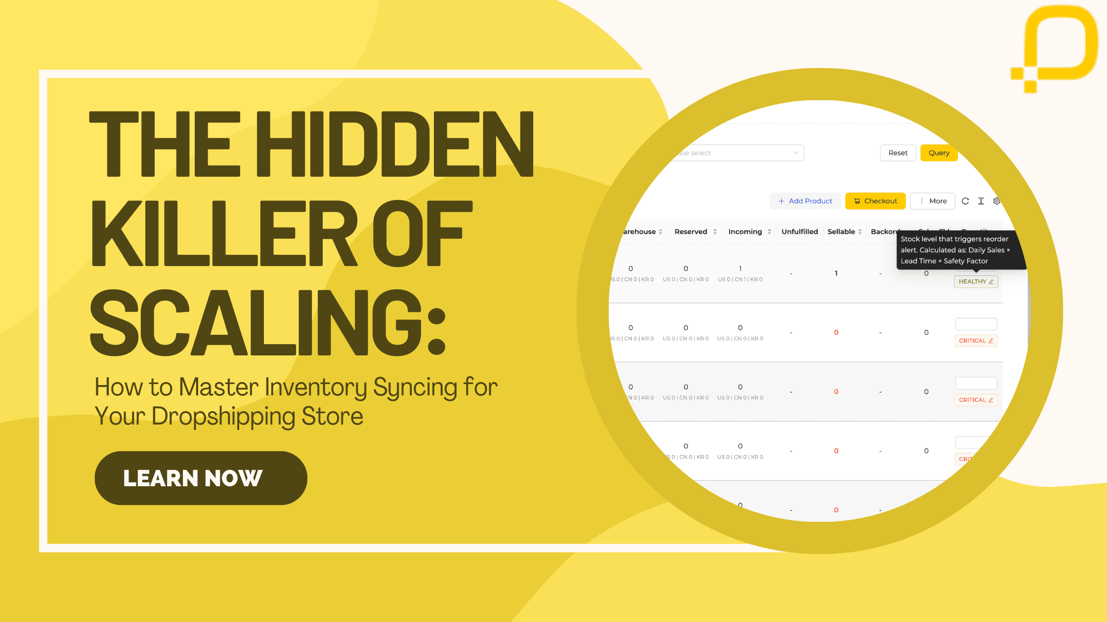 ZQ Dropshipping: Manage your inventory.