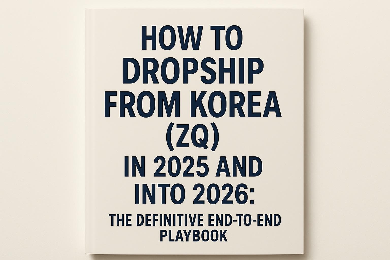 ZQ Dropshipping-Dropship from Korea