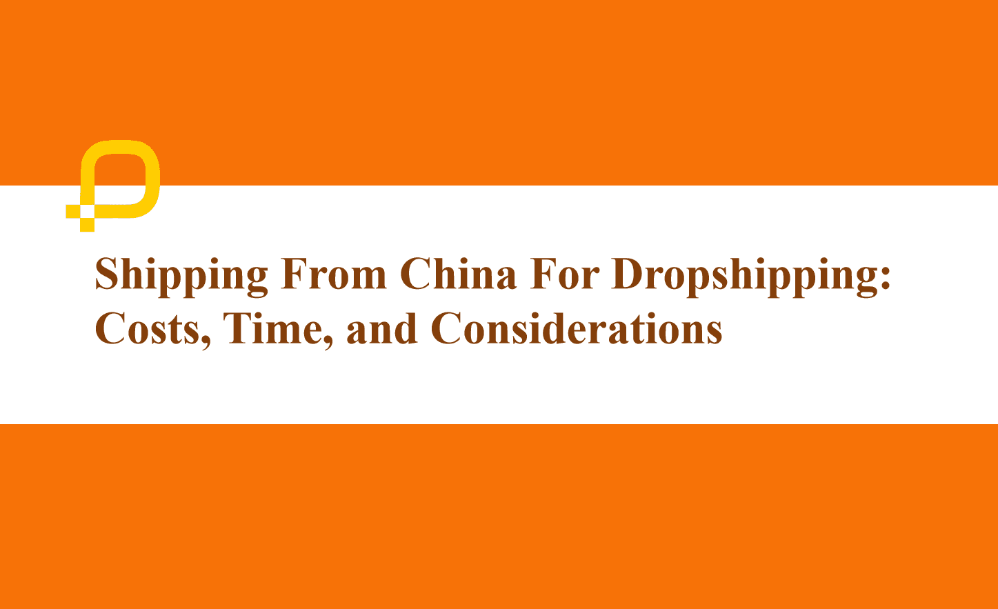Shipping from China for dropshipping