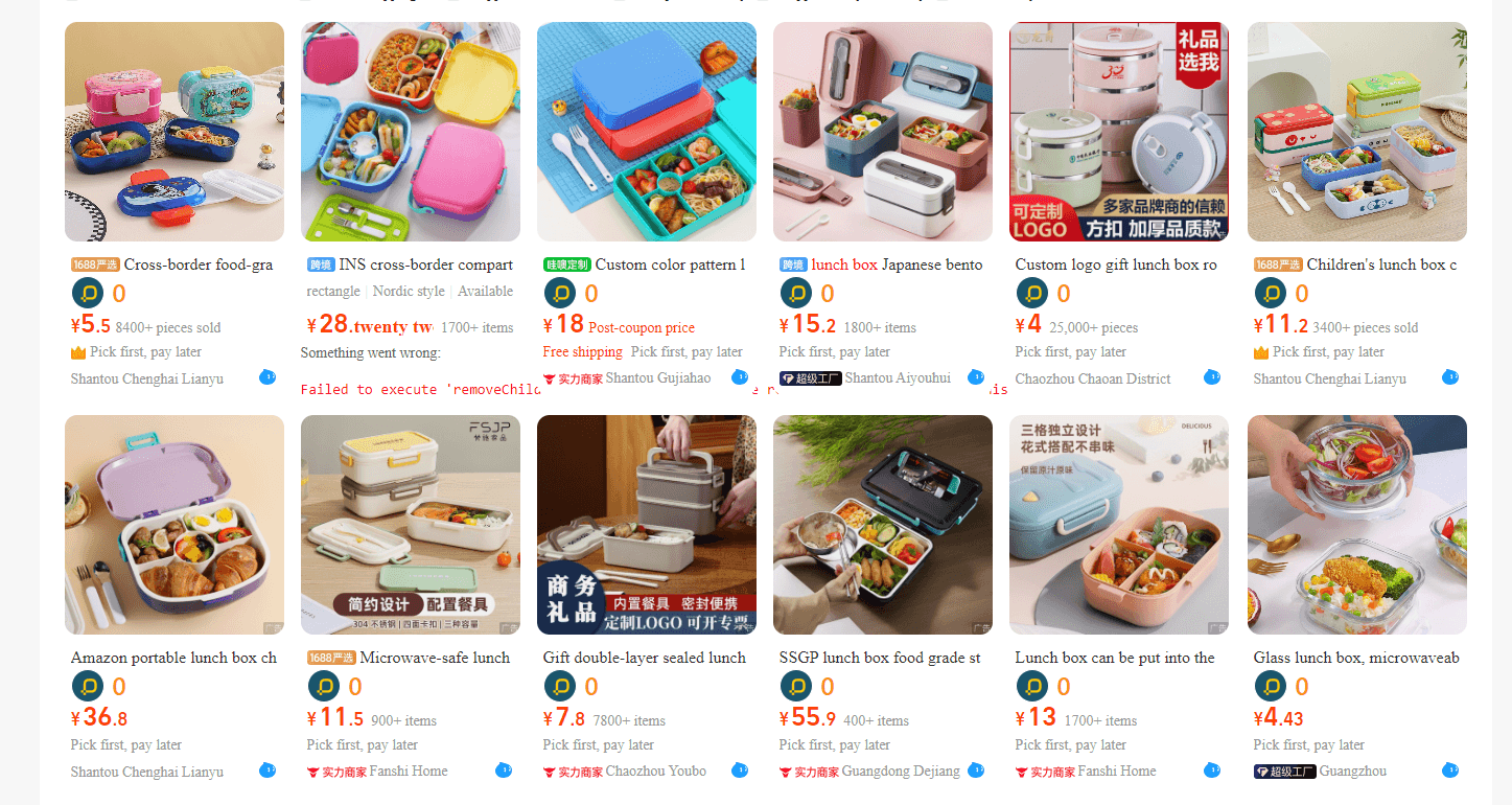 Unique lunch boxes for dropshipping