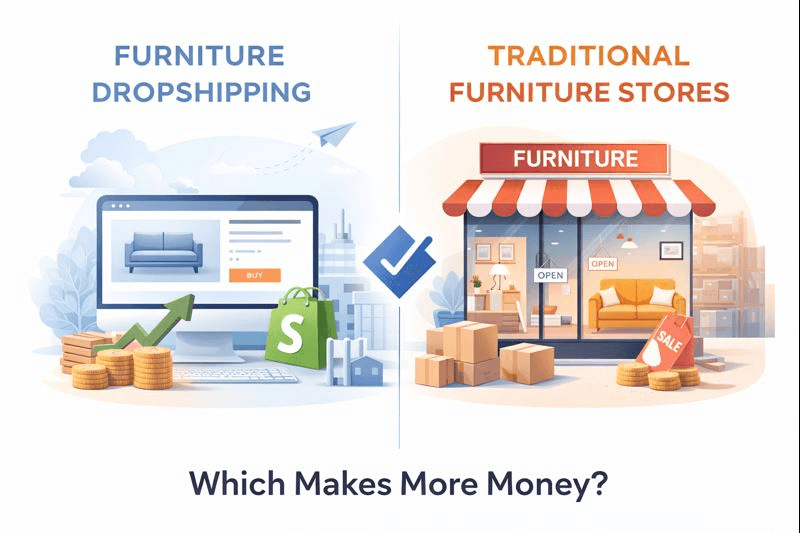 Furniture Dropshipping vs Furniture Stores: Which Is More Profitable in 2026?